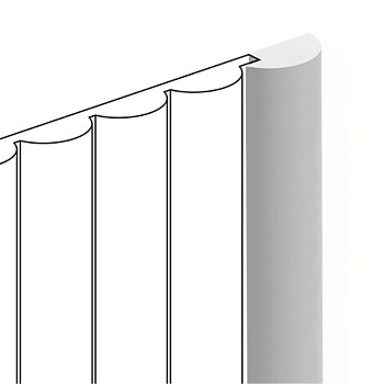 Финишный молдинг Hiwood LF135B NP/ 22.5 х12 х 2700