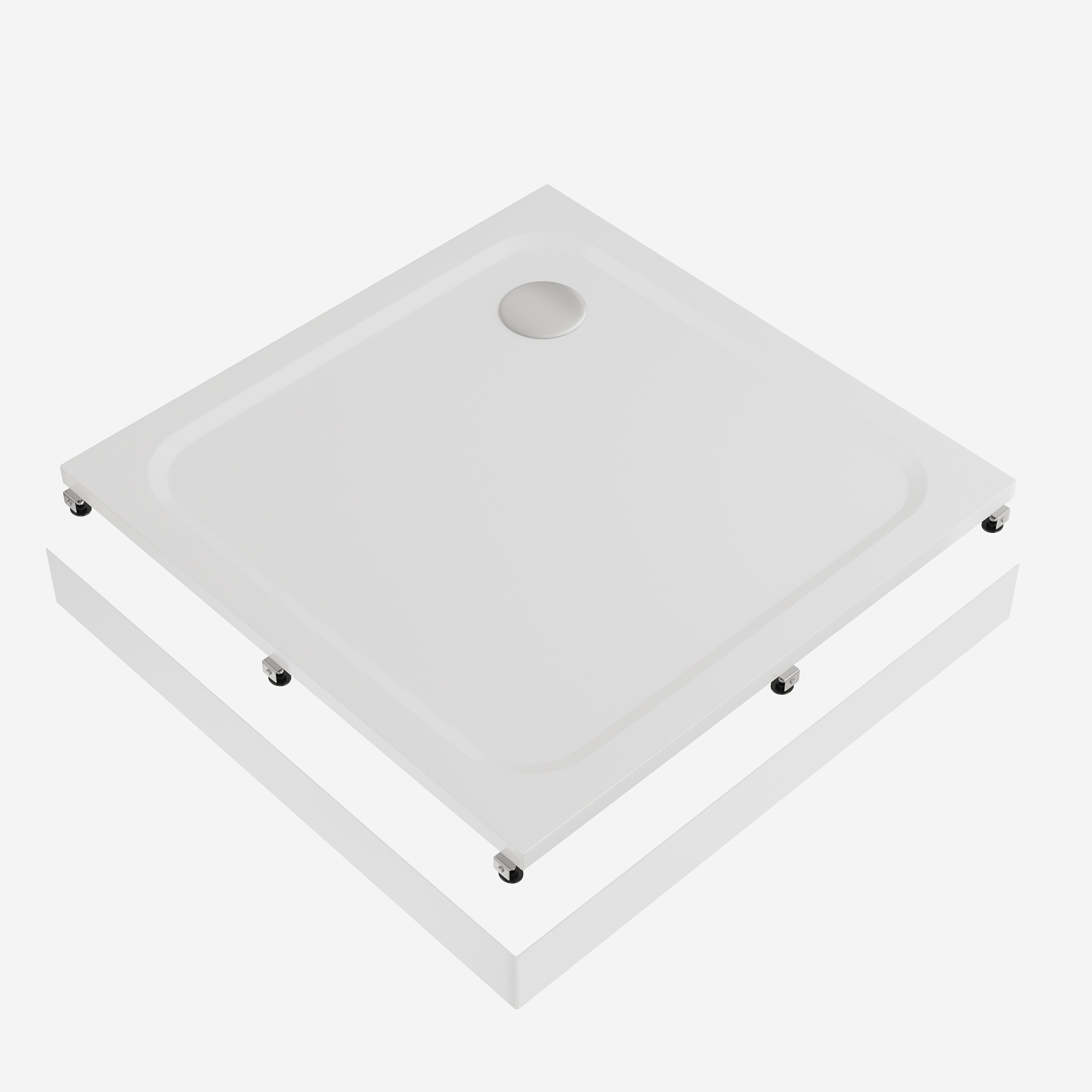 Душевой поддон акриловый Creto Ferum 900х900 9-1003