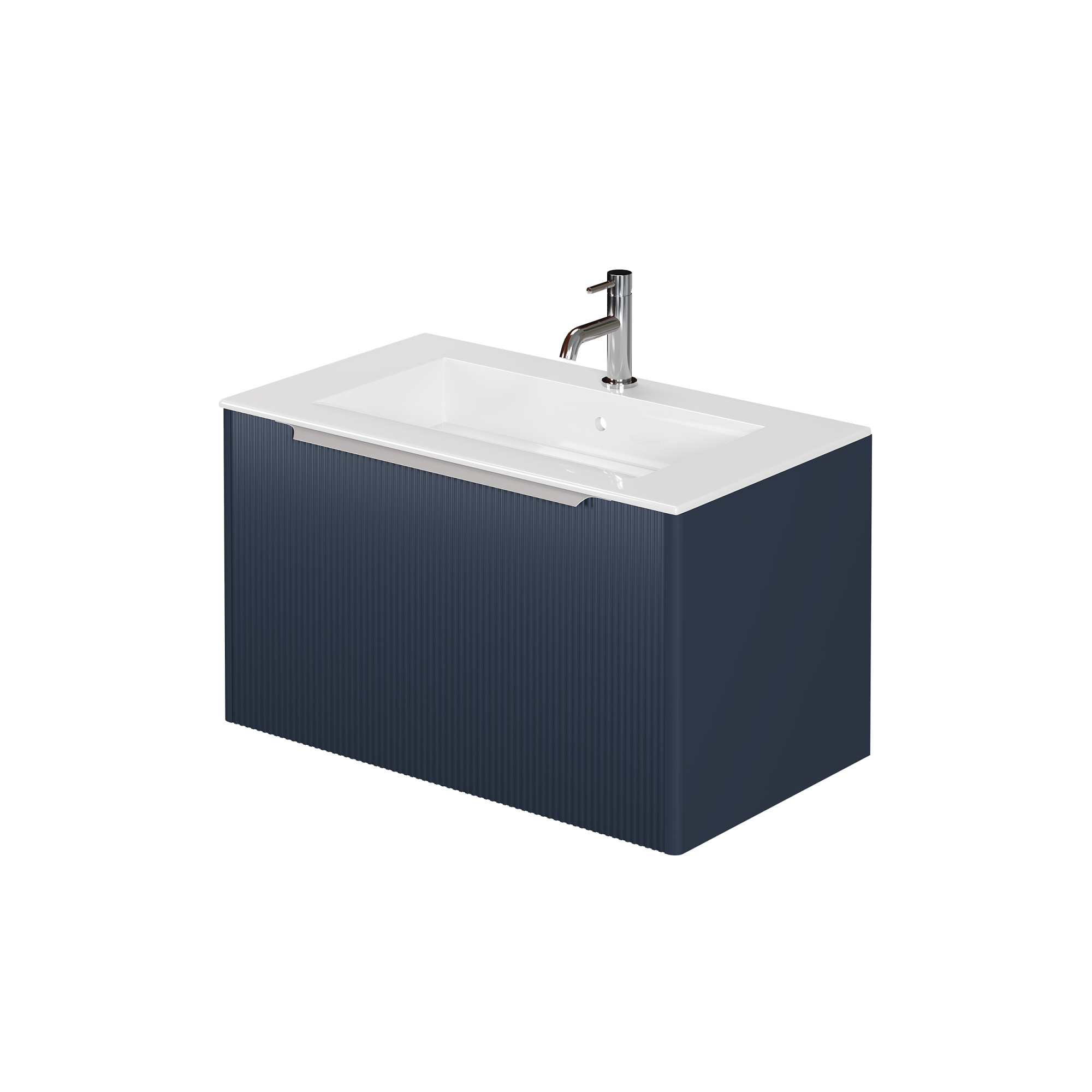 Тумба под раковину Creto Luna Blue 80 см 17-Bl80B