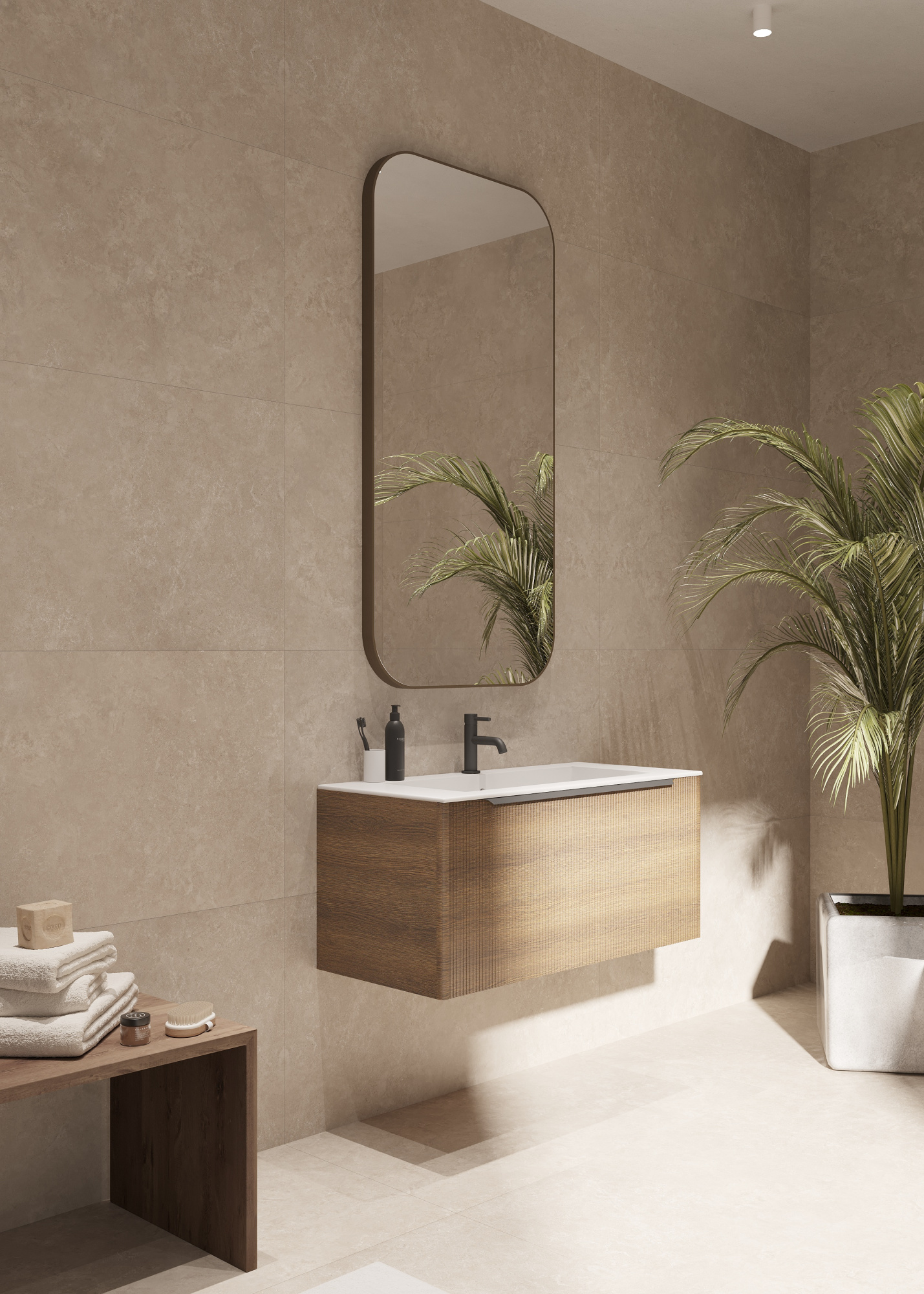 Тумба под раковину Creto Luna Wood 100 см 17-WD100