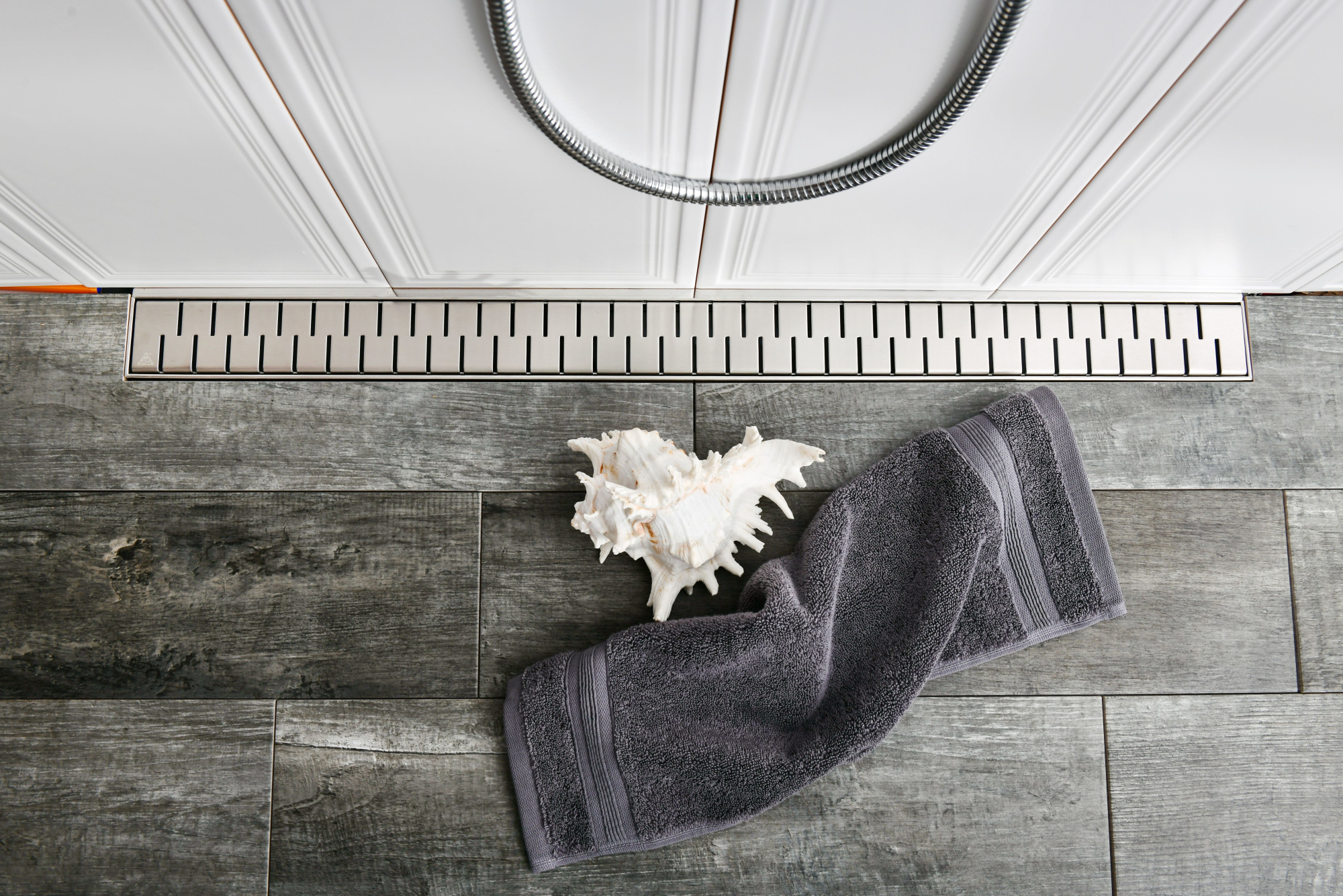 Душевой лоток 95 см Creto Snake CRE-950 SN-50 с решеткой, хром