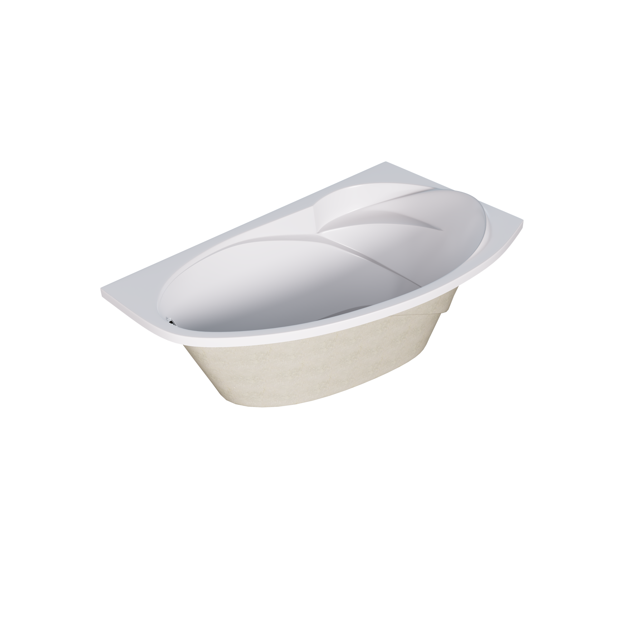 Акриловая ванна 160х95 см Creto Juliya 31-16095R белая