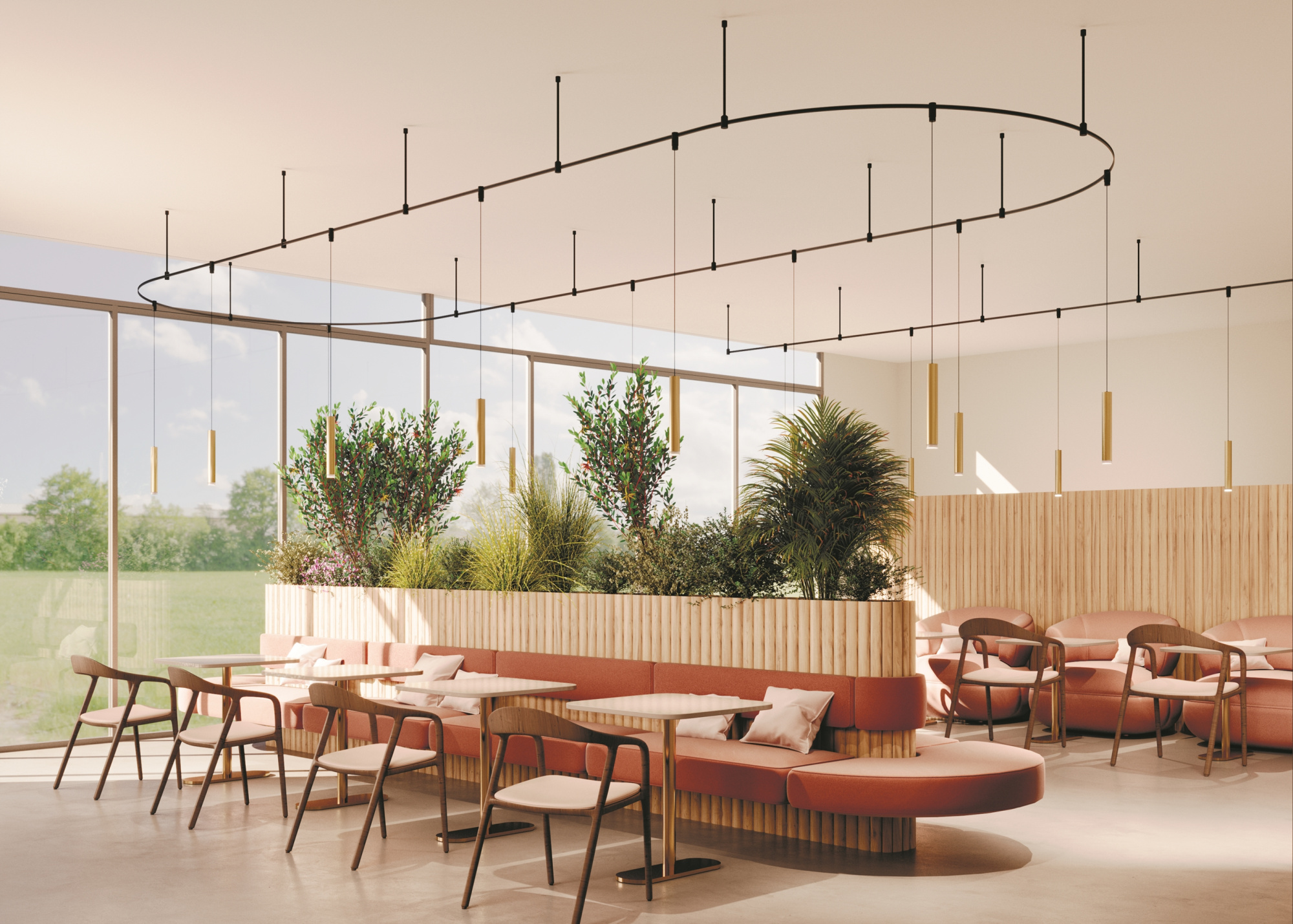 Трековый подвесной светильник Technical TR210-1-5W3K-M-B