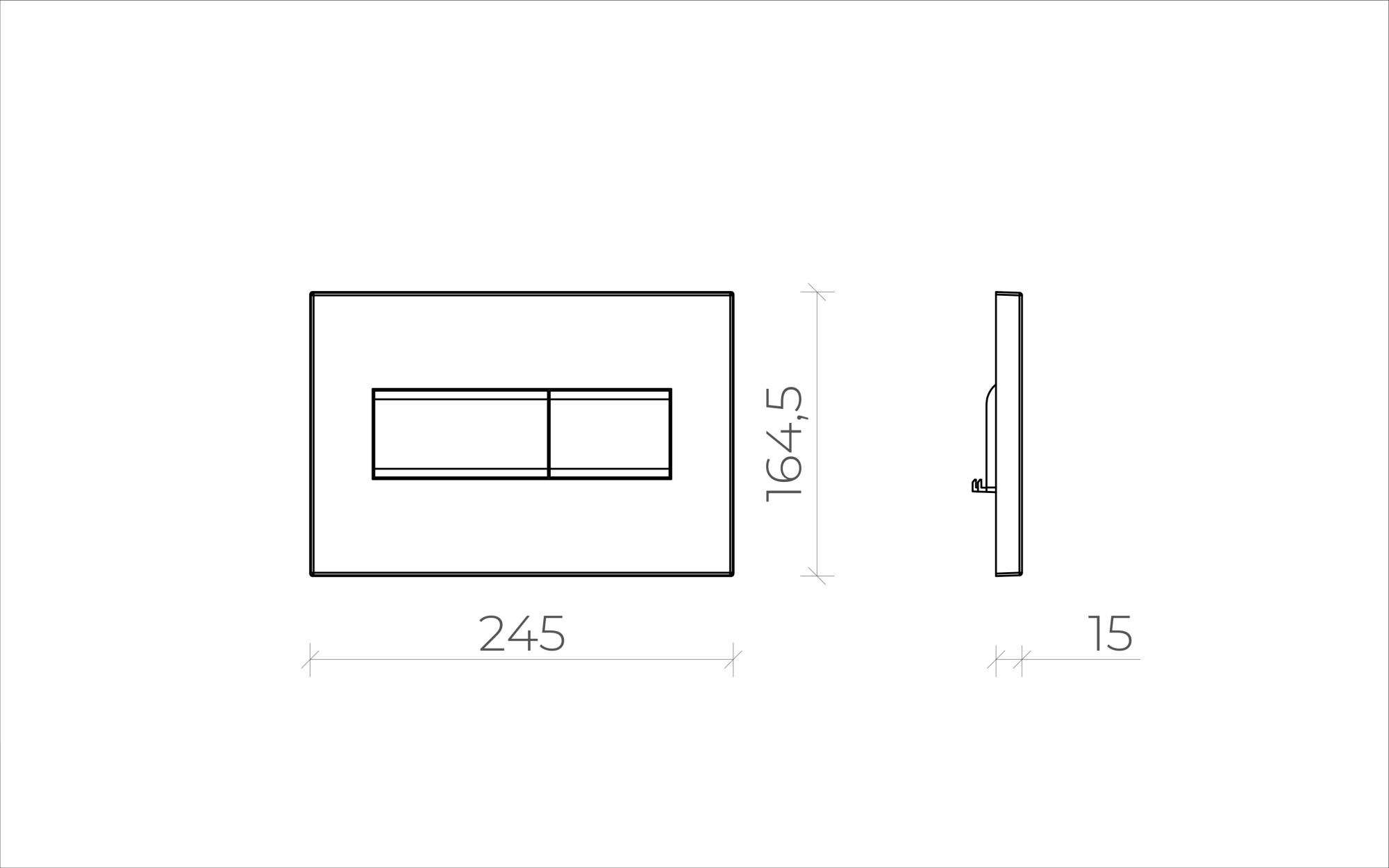 Кнопка смыва для инсталляции Creto Snap 2.0 KL-CR-752-2 хром глянцевый
