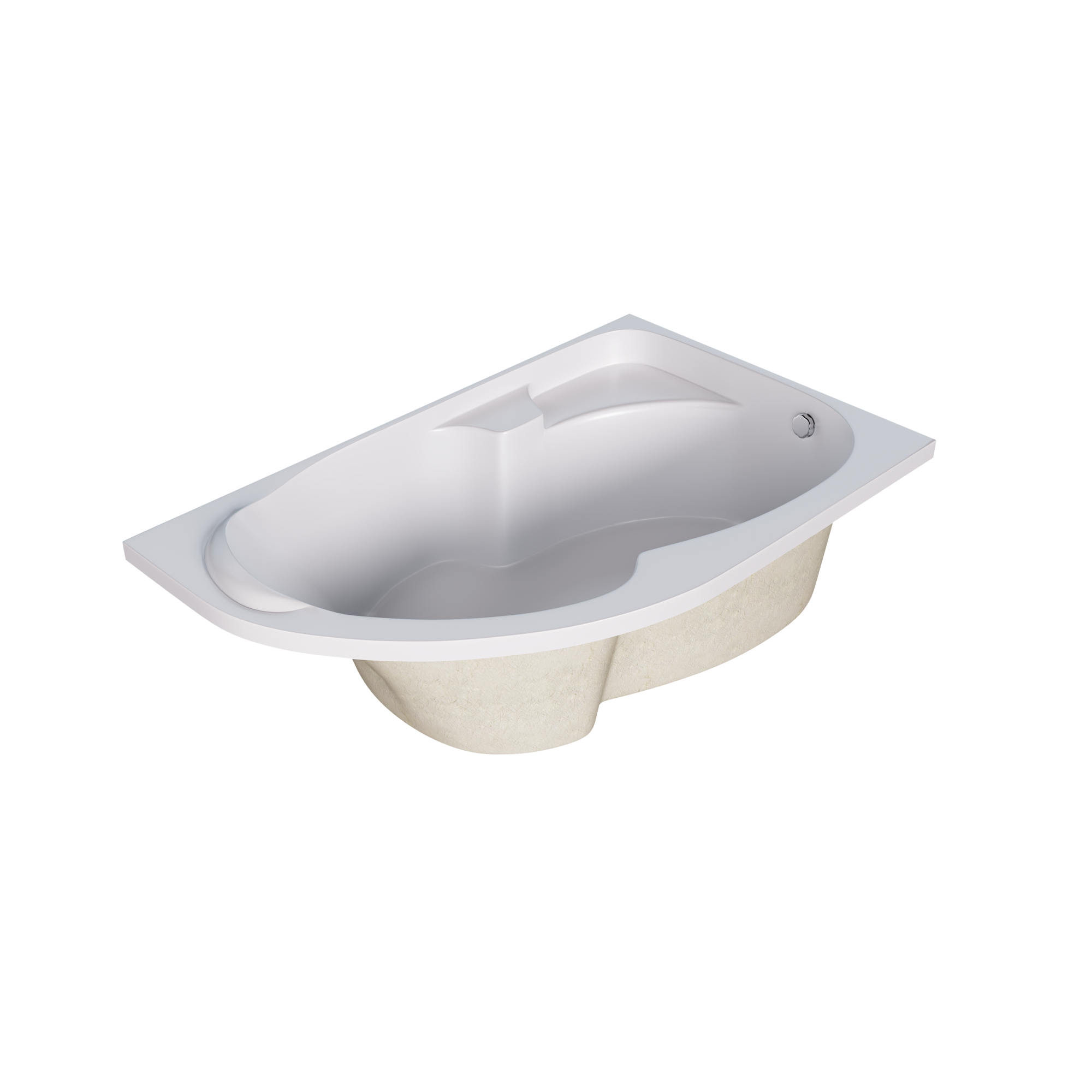 Акриловая ванна 150х90 см Creto Doris 14-15090R белая