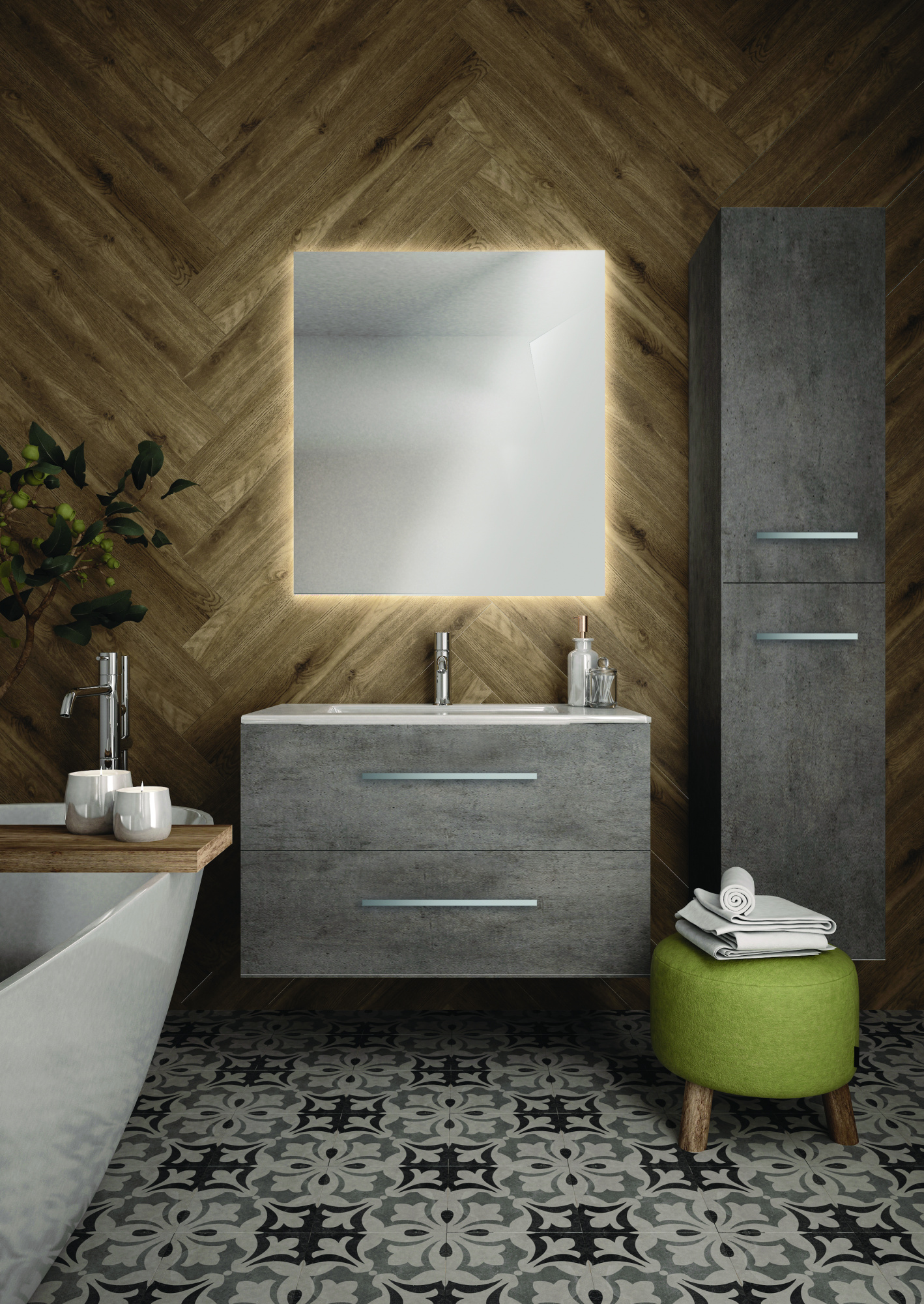 Тумба под раковину Creto Ares 80 белая