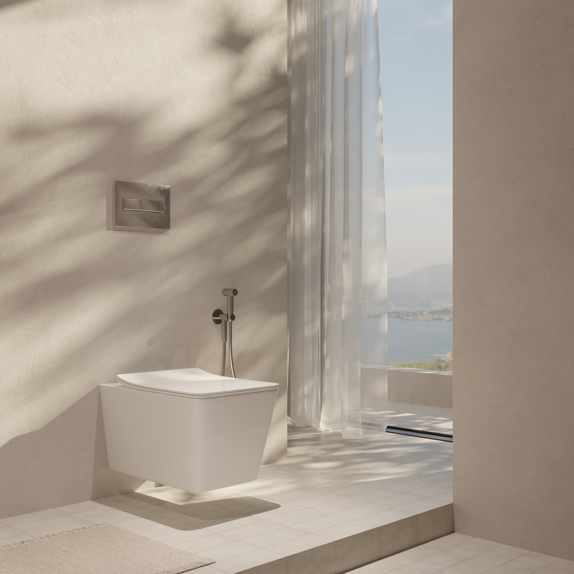 Унитаз подвесной безободковый Creto Logan L2 белый - (крышка в комплекте) 1002-001-L2W